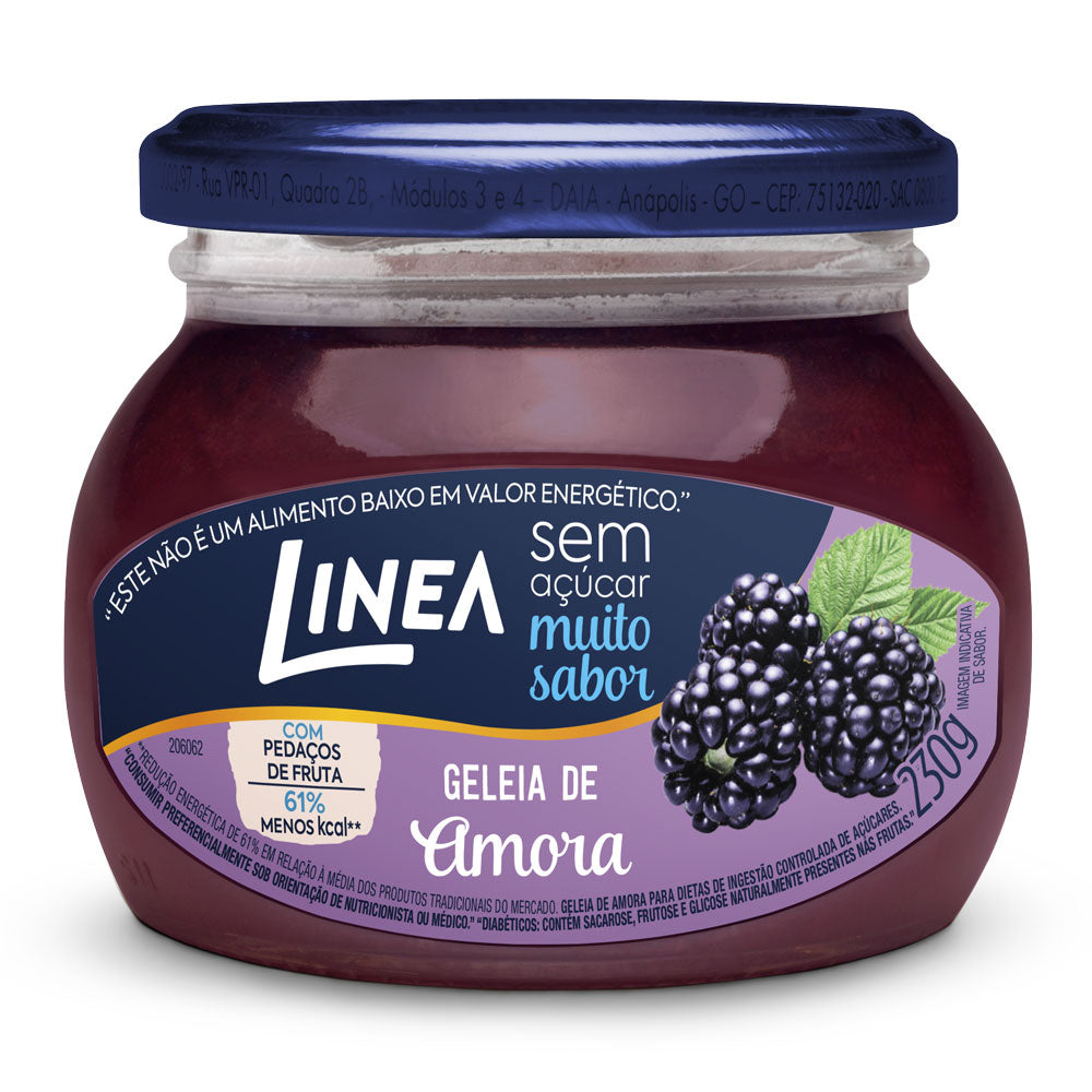 Linea Geléia - Zero Açúcar Muito Sabor (230g) - Sabores: