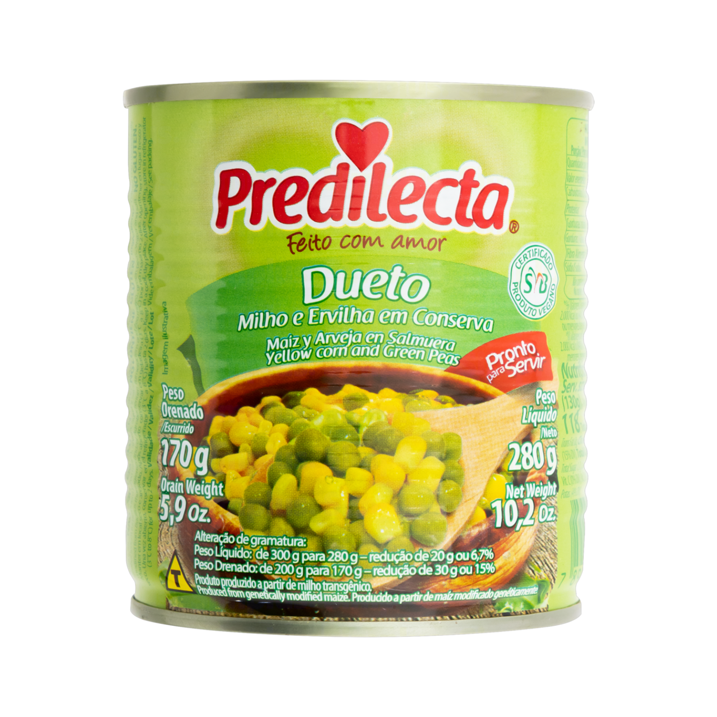 Predilecta Dueto Ervilha e Milho Lata (280g)