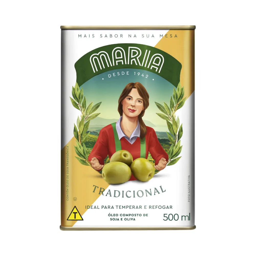 Óleo Composto de Soja e Oliva Tradicional Maria (500ml)