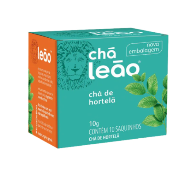 Leão Chá: Hortelã - 10 Saquinhos (10g). Oferta!