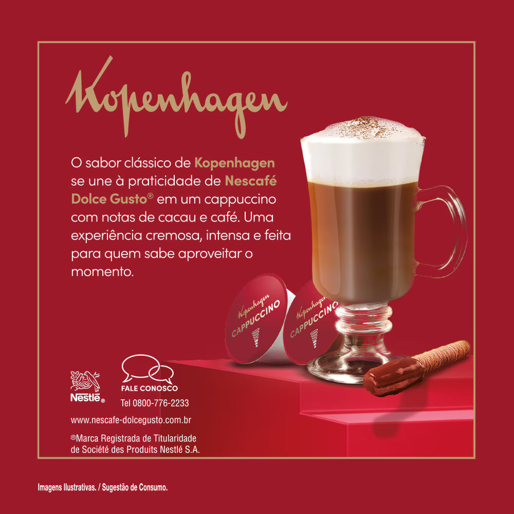 Dolce Gusto Kopenhagen Cappuccino 10 Cápsulas (190g)