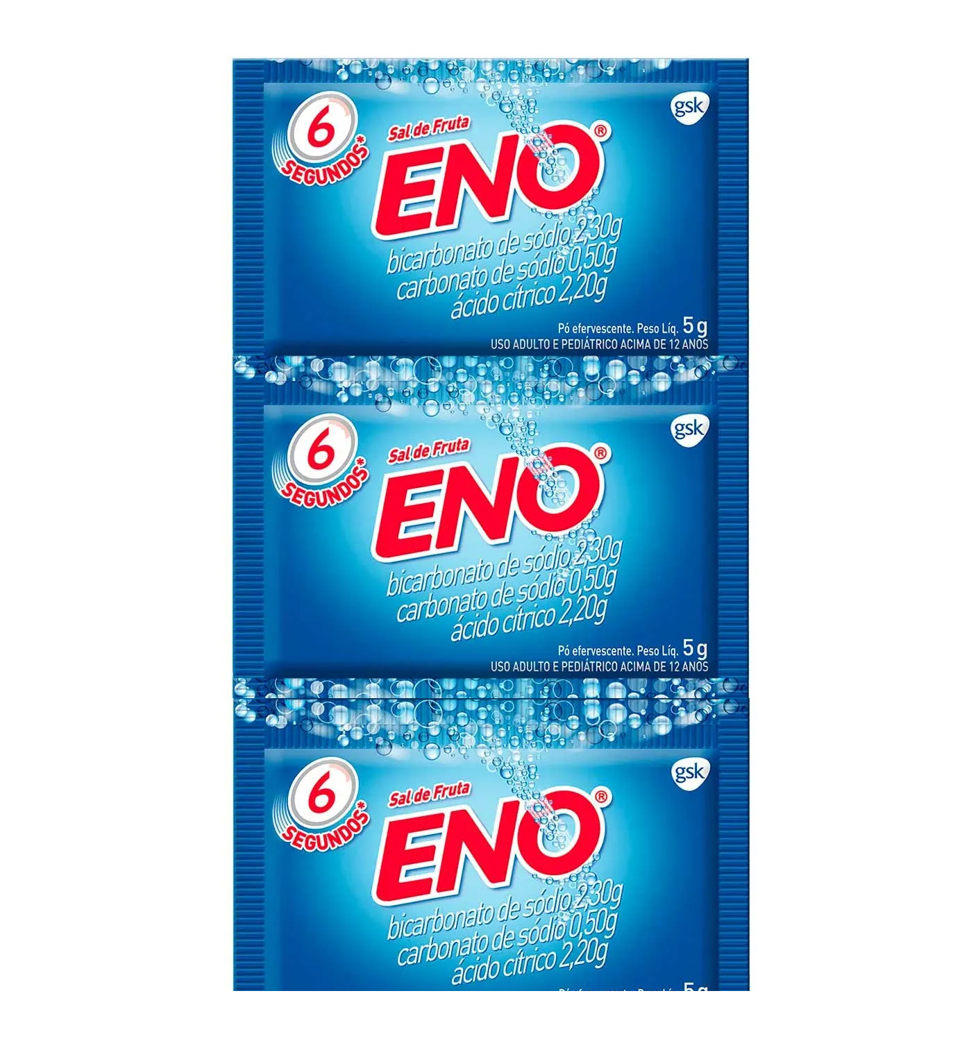 Sal de Fruta Eno Tradicional 5g (3x2 Unidades)