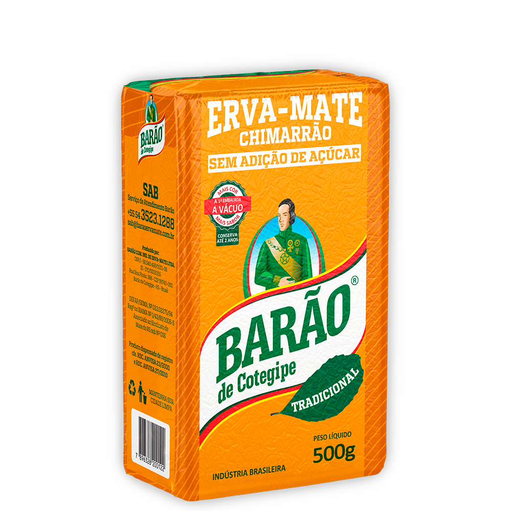 Erva Mate Barão Tradicional à Vacuo (500g)