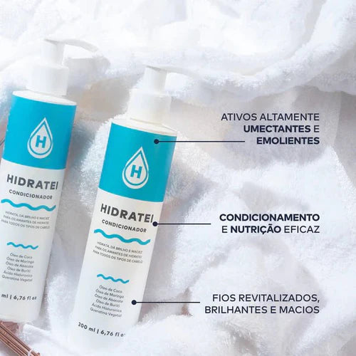 Hidratei Kit Shampoo 250ml + Condicionador 200ml (450ml)