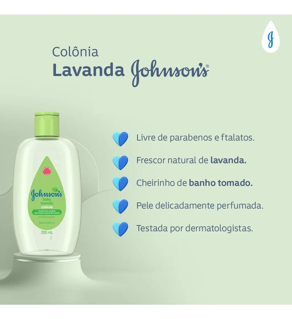 Johnson's Colônia Baby Lavanda (200ml)