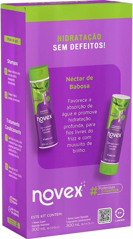 Novex Kit Shampoo + Condicionador Super Babosão (300ml) Oferta!