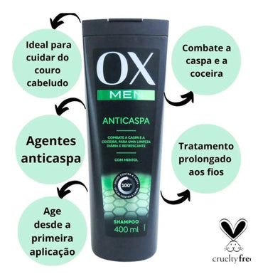 Shampoo OX MEN Anticaspa (400ml)