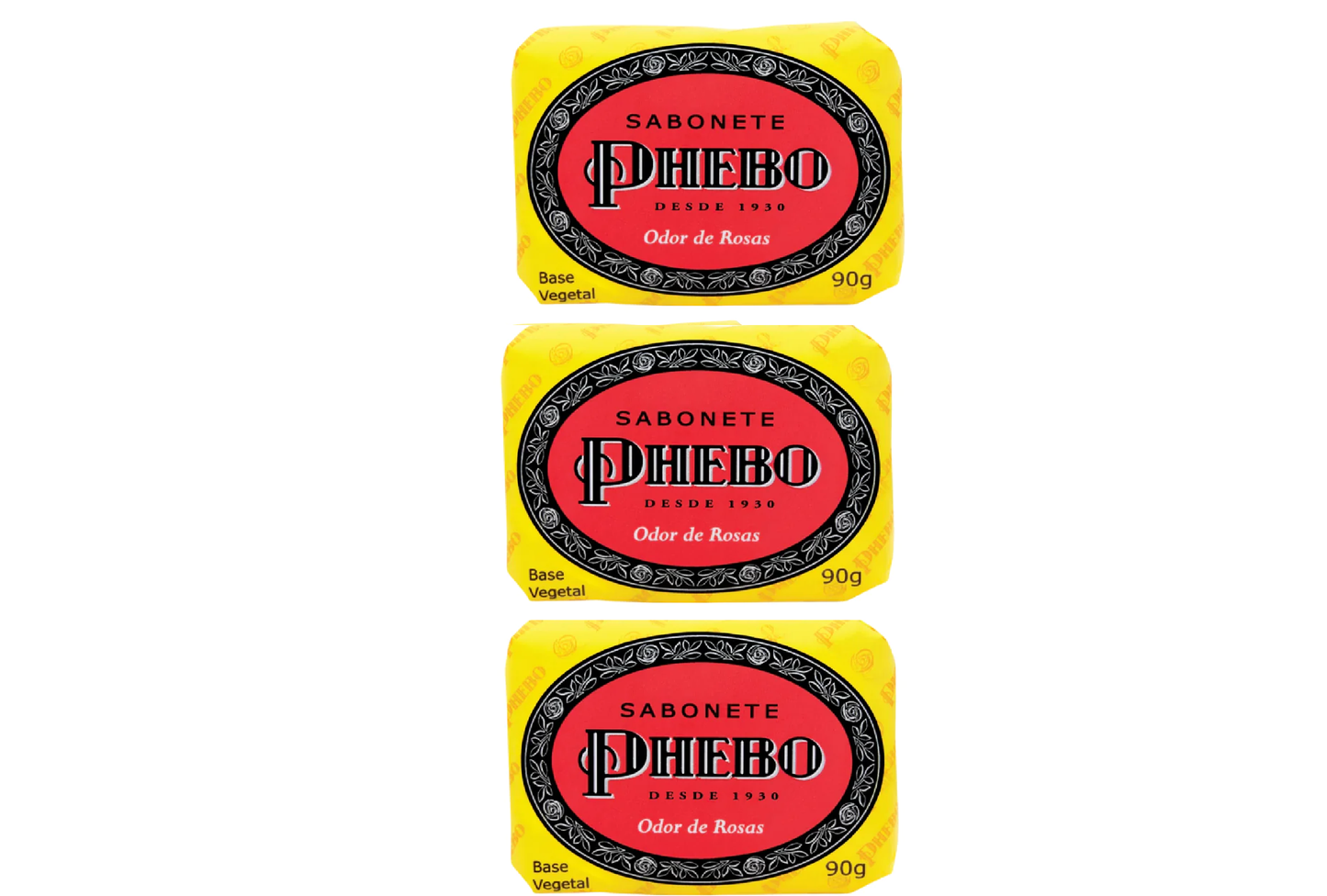 Phebo Sabonete Odor de Rosas (3x90g)