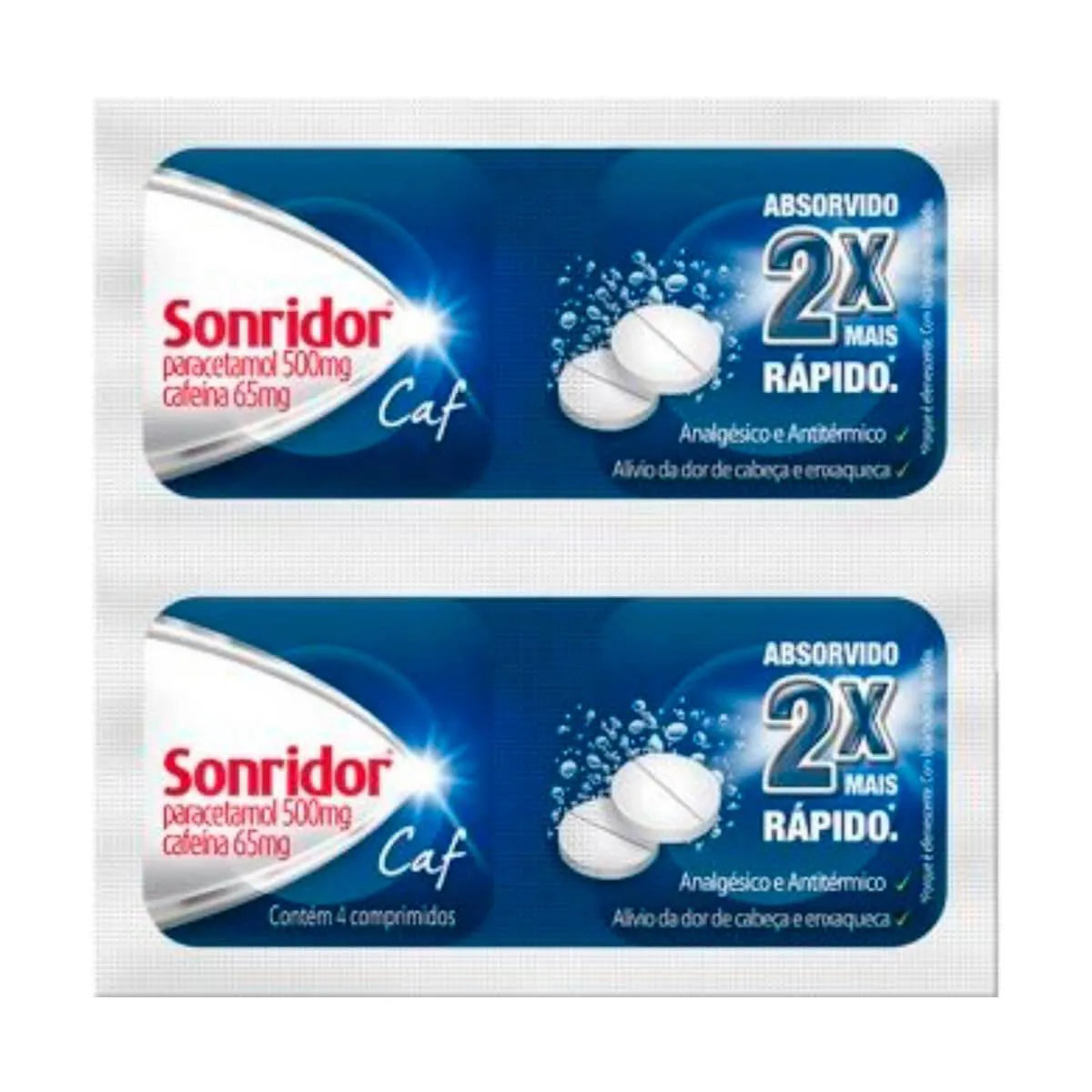 Sonridor Caf Paracetamol 500mg + Caffeine 65mg 2 effervescent tablets