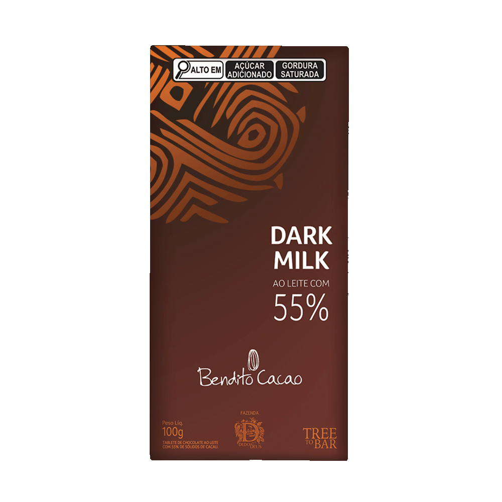 Cacau Show Tablete: Dark Milk 55% (100g)