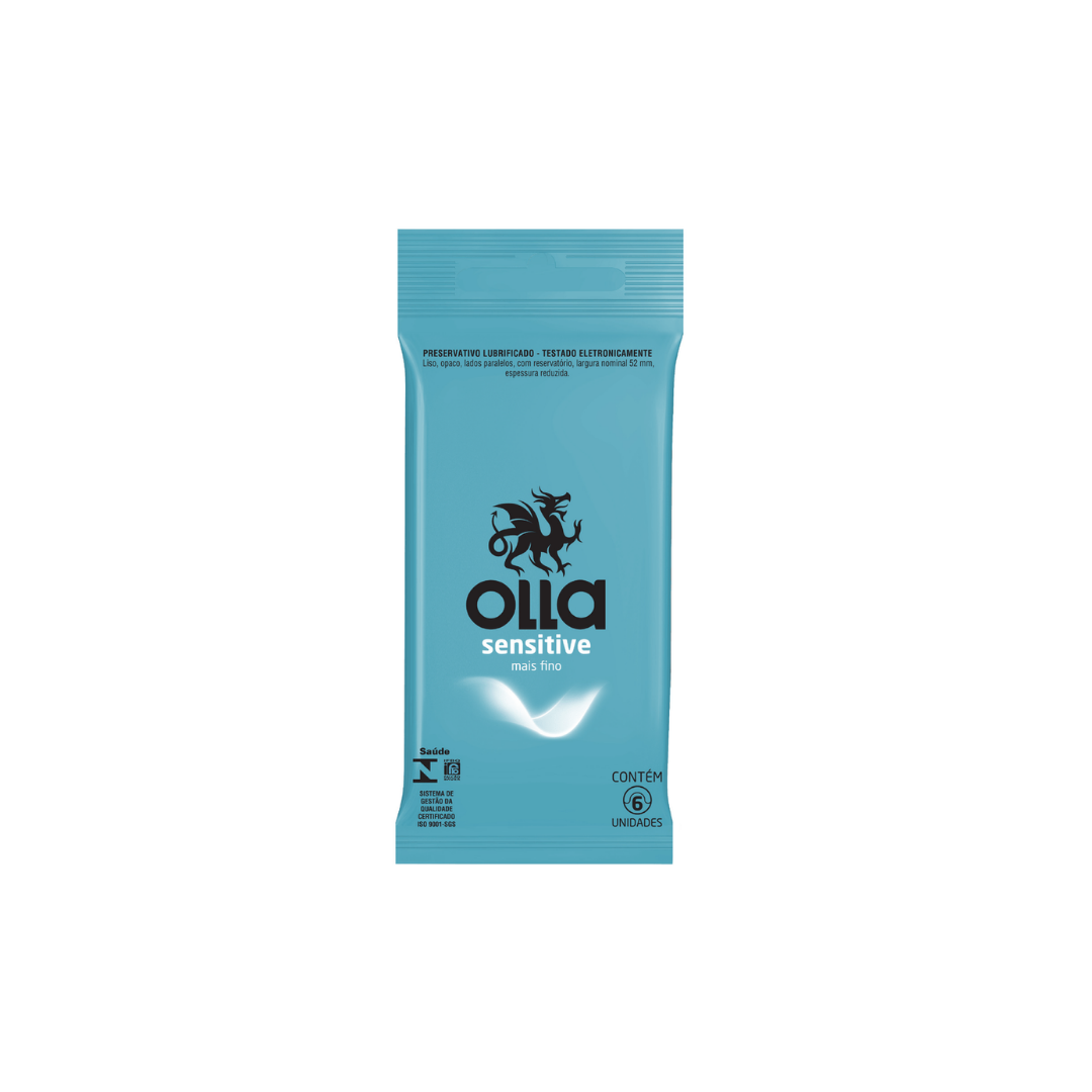 Preservativo Olla Sensitive Mais Fino 6 Un.