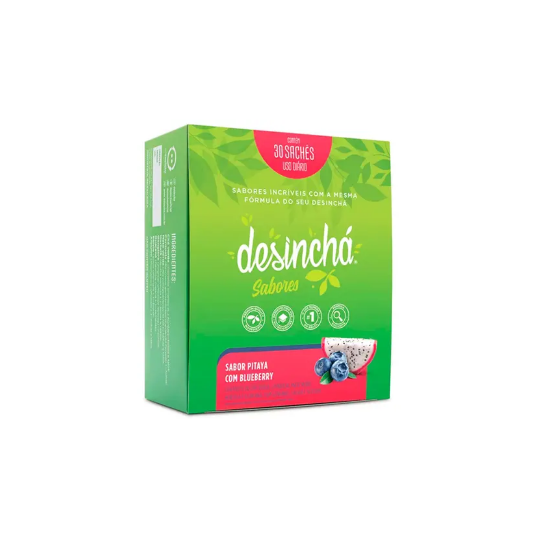 Desinchá Pitaya com Blueberry - Display 30 Envelopes (45g)