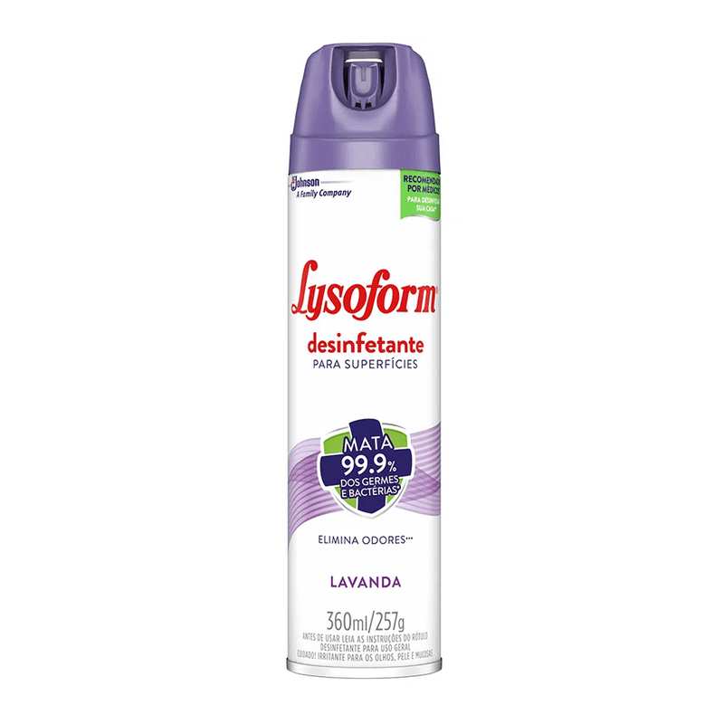 Lysoform Desinfetante Aerosol Lavanda - Unidade (360ml)