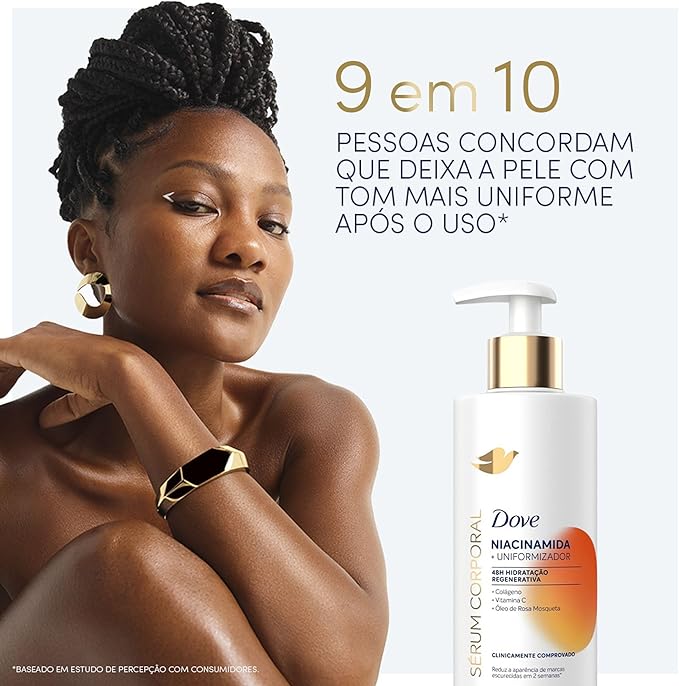 Dove Sérum Hidratante Corporal Niacinamida + Uniformizador (380ml). Oferta! 40% Off