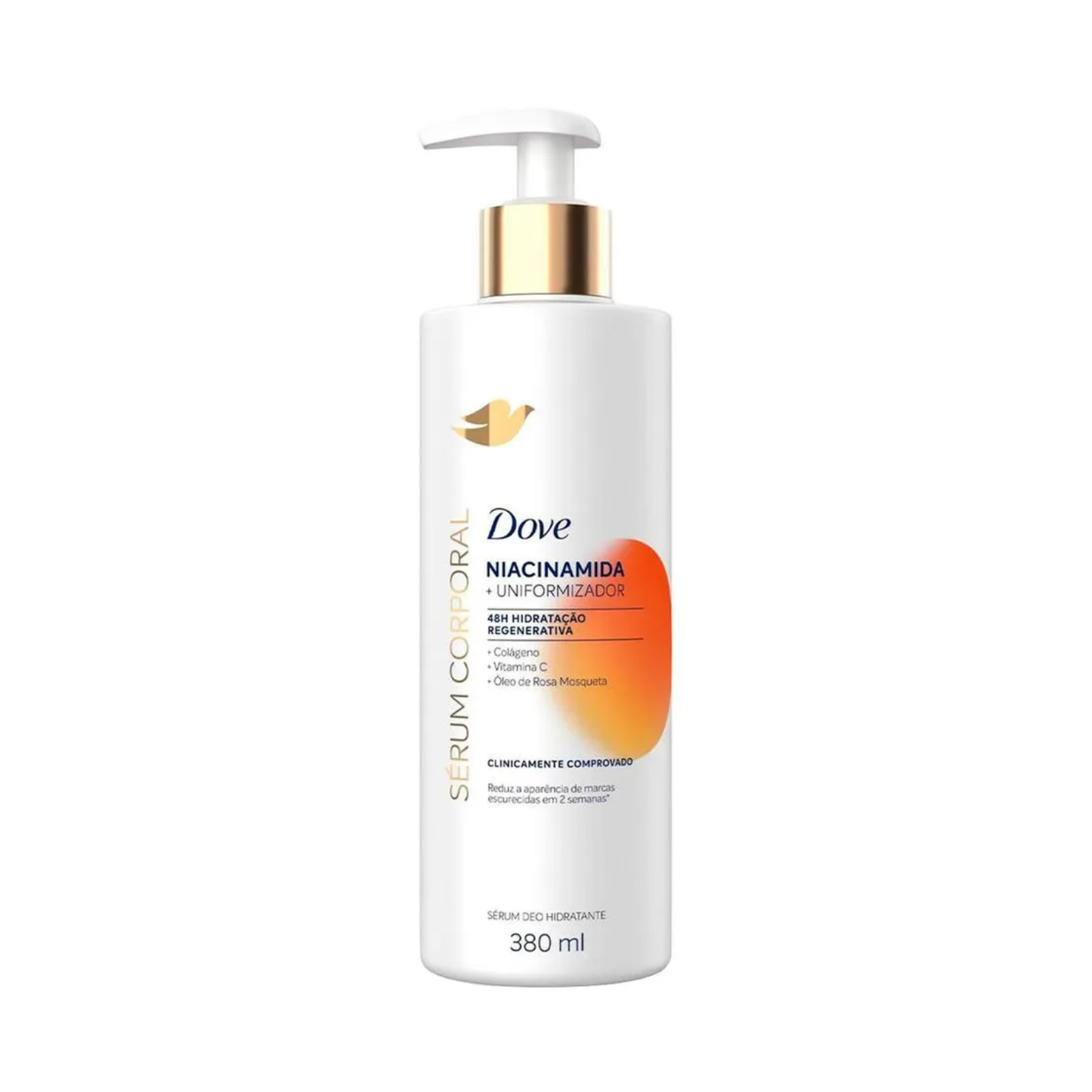 Dove Sérum Hidratante Corporal Niacinamida + Uniformizador (380ml). Oferta! 40% Off