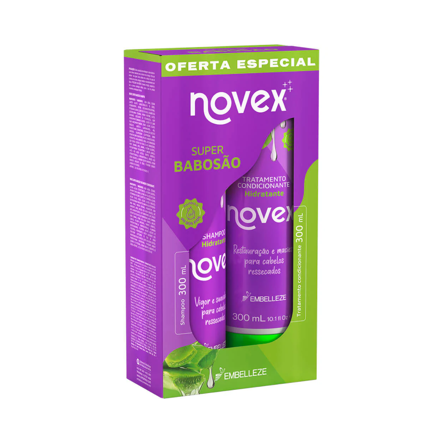 Novex Kit Shampoo + Condicionador Super Babosão (300ml) Oferta!