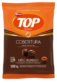 Cobertura de Chocolate Gotas Top Haraldc - Unidade (1,010Kg) - Sabores: