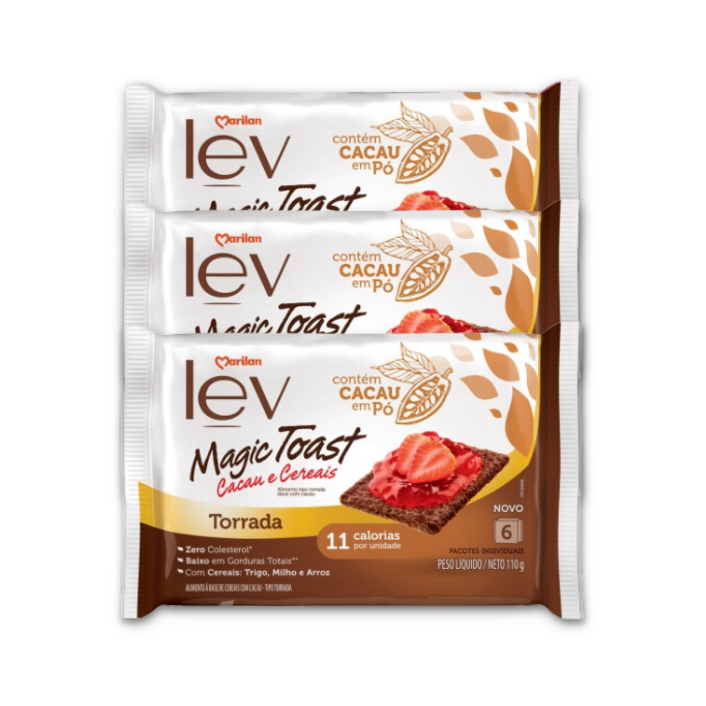 Torrada Marilan Lev Magic Toast (3x110g) - Sabores: