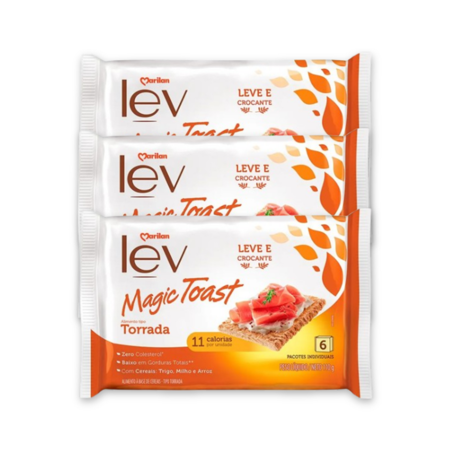Torrada Marilan Lev Magic Toast (3x110g) - Sabores: