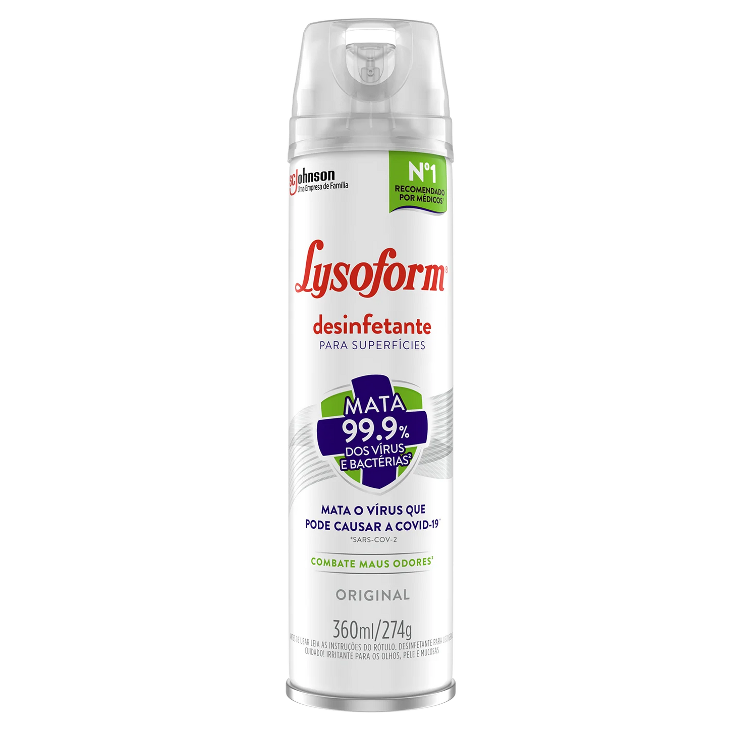 Lysoform Desinfetante Aerosol Lavanda - Unidade (360ml)