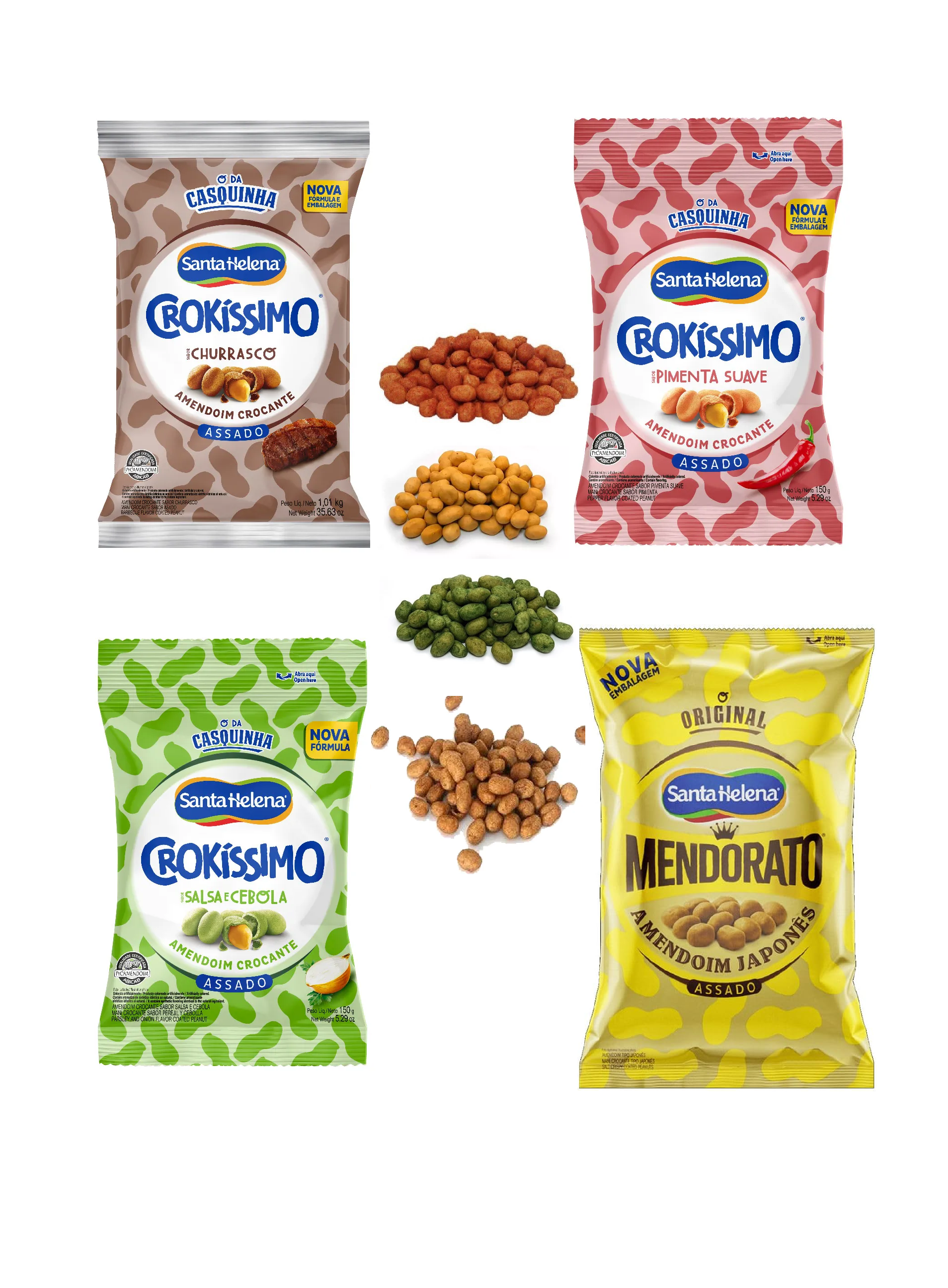 Amendoim Crokíssimo Santa Helena (1Kg)