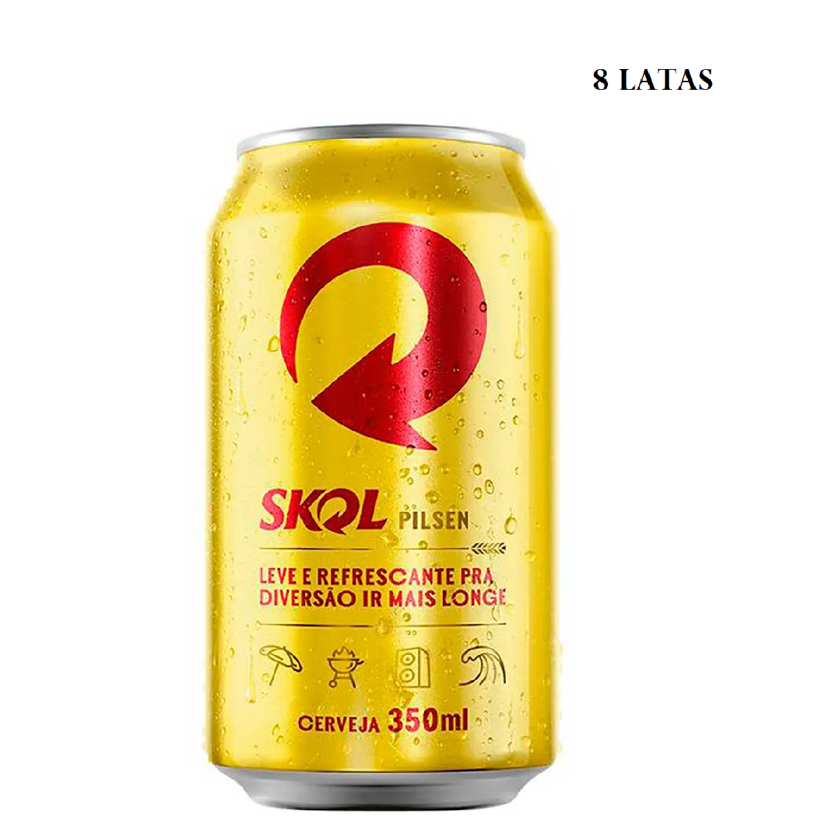 Skol Cerveja Pilsen (8x350ml)