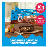 +Mu Crushbar Chocolate com Avelã - Caixa com 12 Unidades (420g)