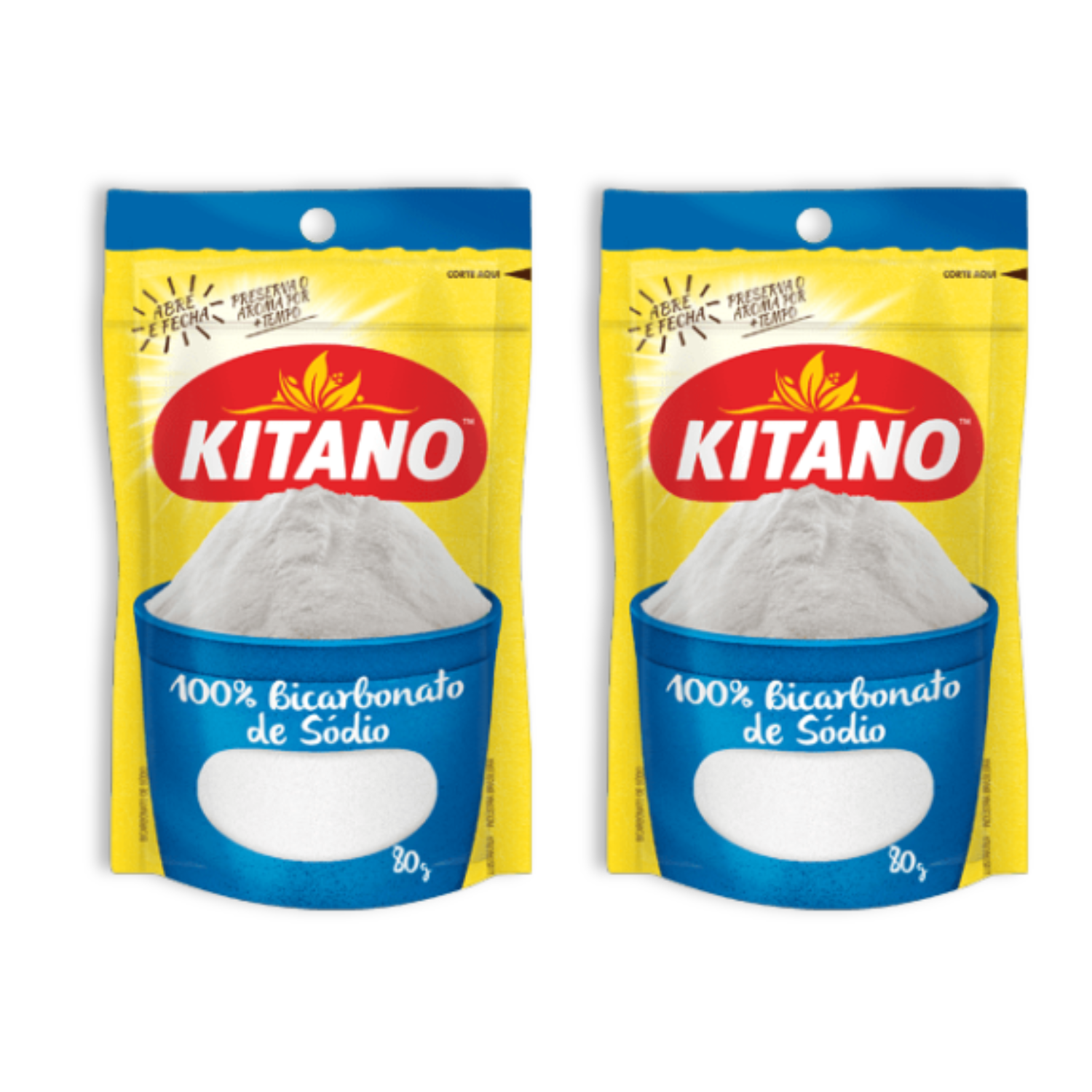 Kitano Bicarbonato de Sódio (2x80g). Oferta! 30% Off [Val.: 16/07/26]