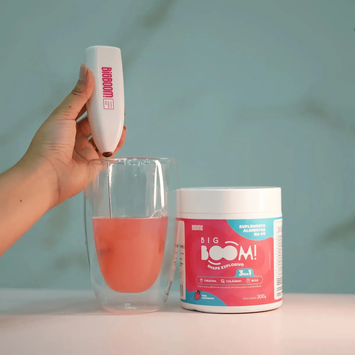 BigBoom Creatina, BCA e Colágeno - Pink Limonade (300g)Oferta! 20%