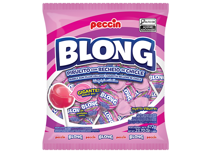 Blong Pirulito Gigante com Chiclete 672g