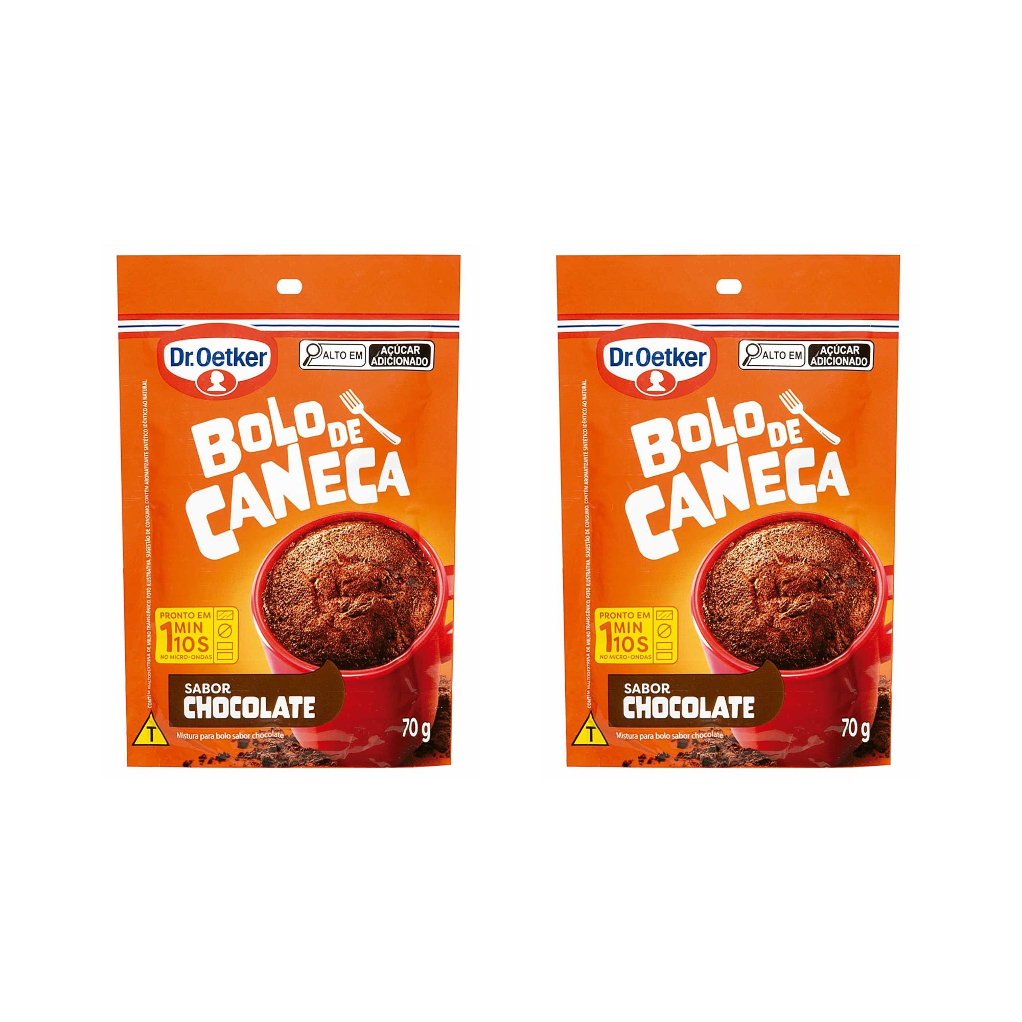 Dr. Oetker Mistura para Bolo de Caneca: Chocolate (2x70g)