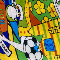 Canga De Praia Viscose Brasil Rio De Janeiro Buzios Arraial Cor Verde Búzios Tamanho 100cm x 180cm