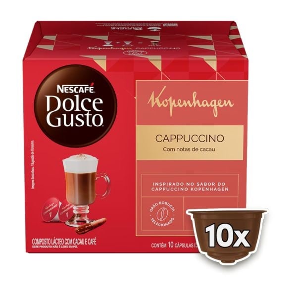 Dolce Gusto Kopenhagen Cappuccino 10 Cápsulas (190g)