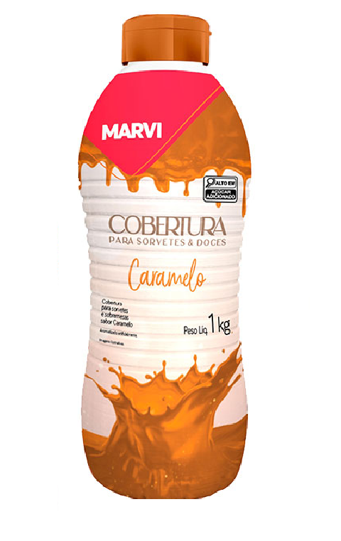 Marvi Cobertura de sorvete - 1 Unidade (1Kg) - Sabor: