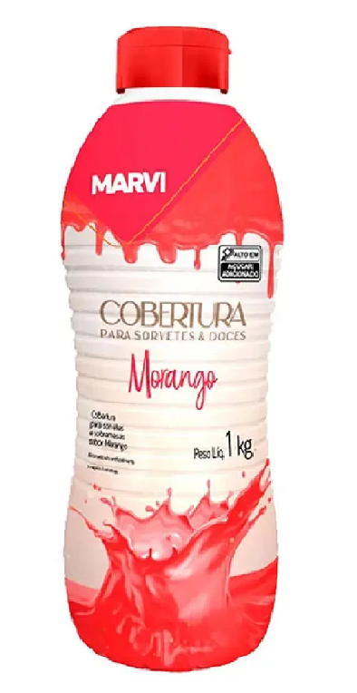Marvi Cobertura de sorvete - 1 Unidade (1Kg) - Sabor: