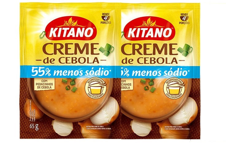 Kitano Creme de Cebola 55% Menos Sódio (2x65g)