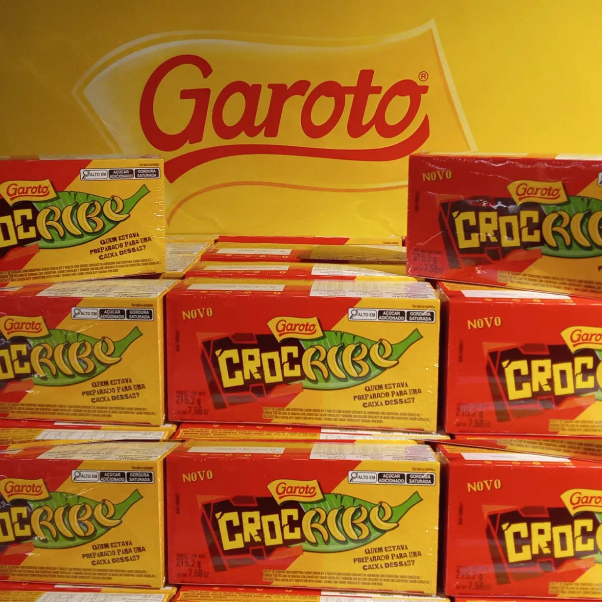 Garoto Bombom Crocribe Chocolate Crocante e Caribe (215,2g)