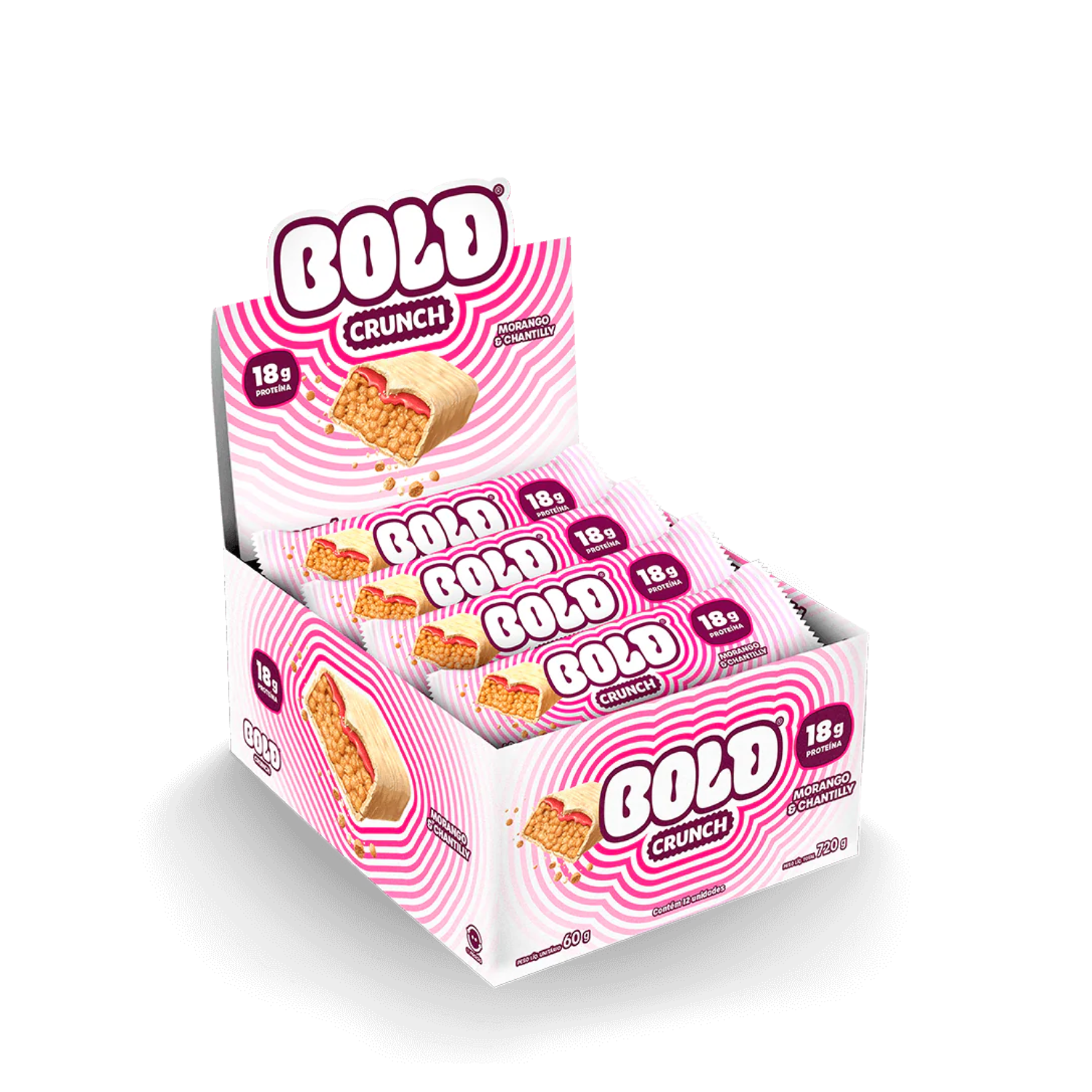 Bold Crunch Morango & Chantilly (720g) Oferta! 30% Off  Val 06/26
