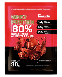 Growth Whey Protein Concentrado (30g) - Sabores:
