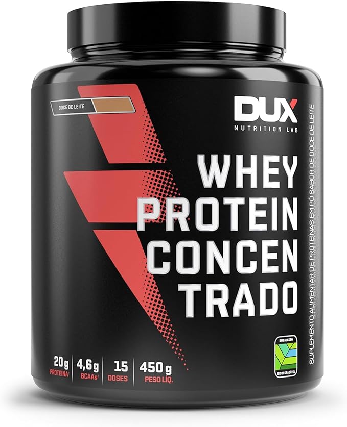Dux Whey Protein Concentrado: Doce de Leite (450g)