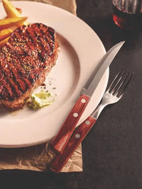 Jogo de Talheres para Churrasco Tramontina Polywood e Aço Inox 12 Peças OFERTA!!