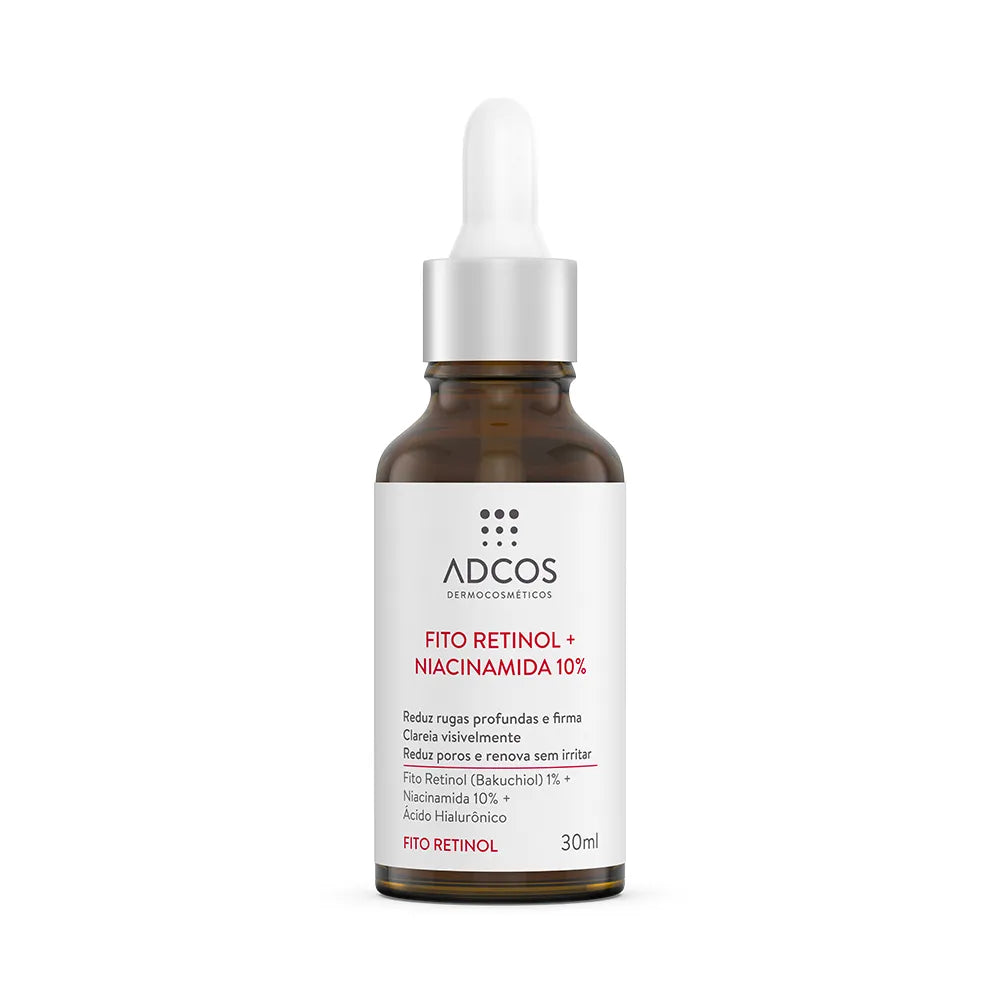 Adcos Fito Retinol + Niacinamida 10% - Sérum Anti-Idade (30ml)