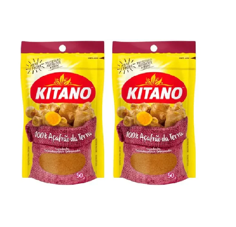 Kitano Açafrão da Terra (2x50g).