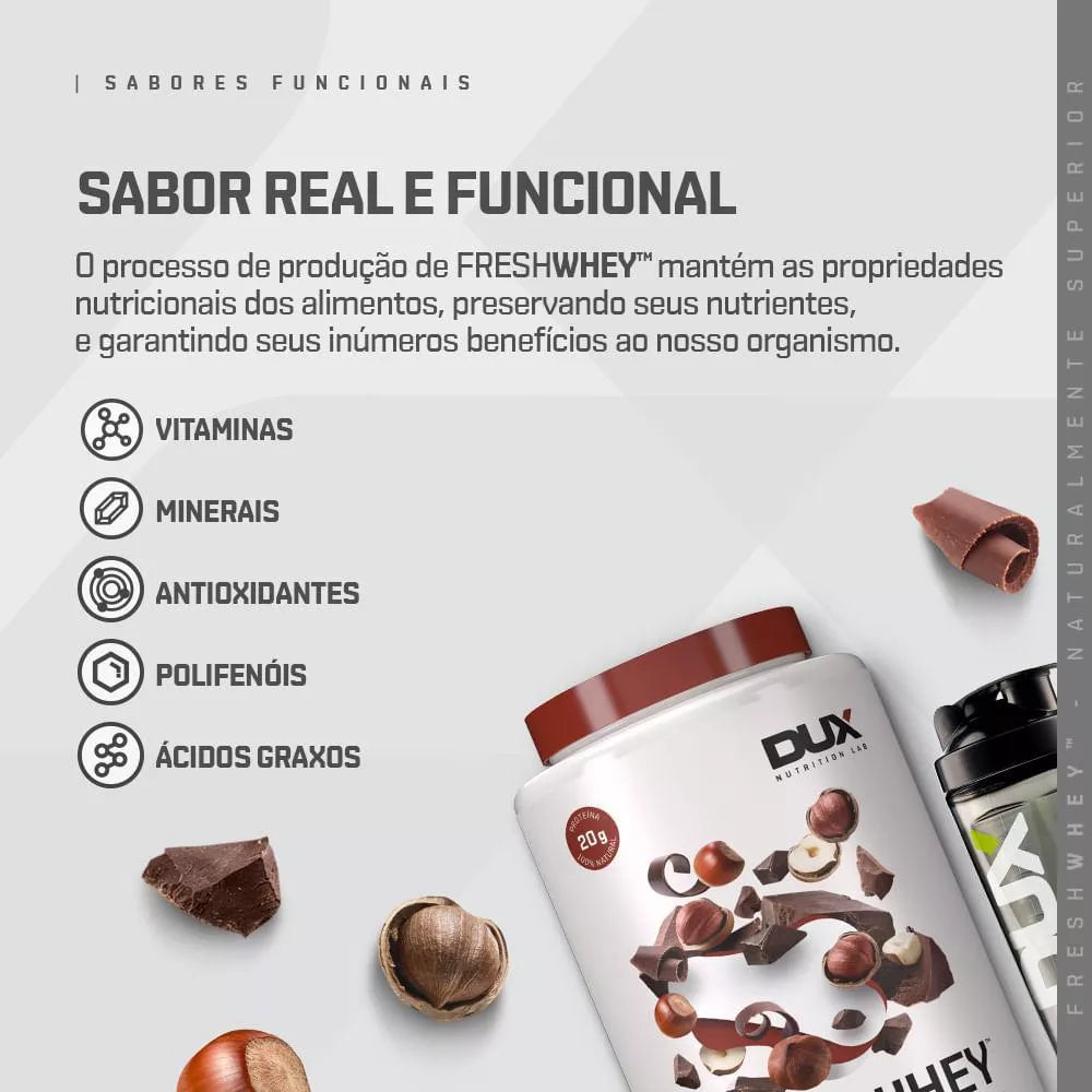 Dux Nutrition Freshwhey: Chocolate e Avelã (900g)