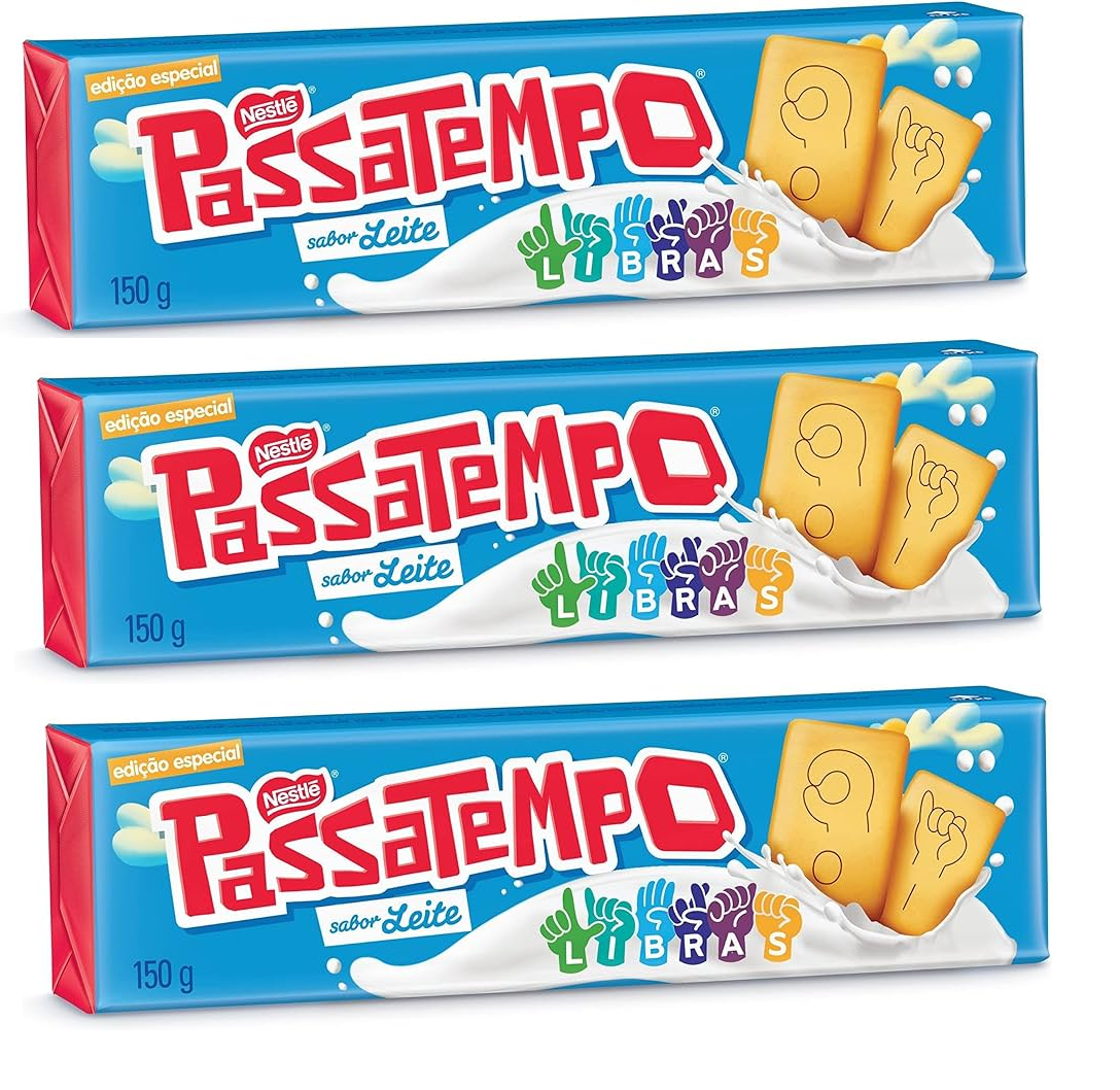 Nestlé Biscoito Passatempo® Leite (3x150g)