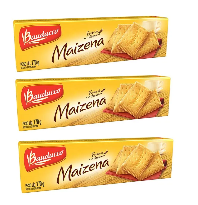 Bauducco Biscoito Maizena  (3x170g)
