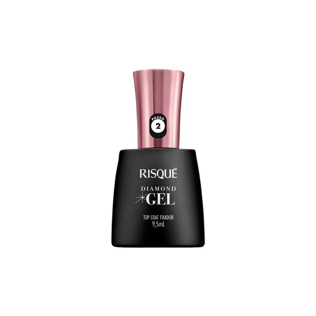 Risqué Esmalte Diamond Gel: Coleção Top Coat Fixador (Unidade - 9,5ml)