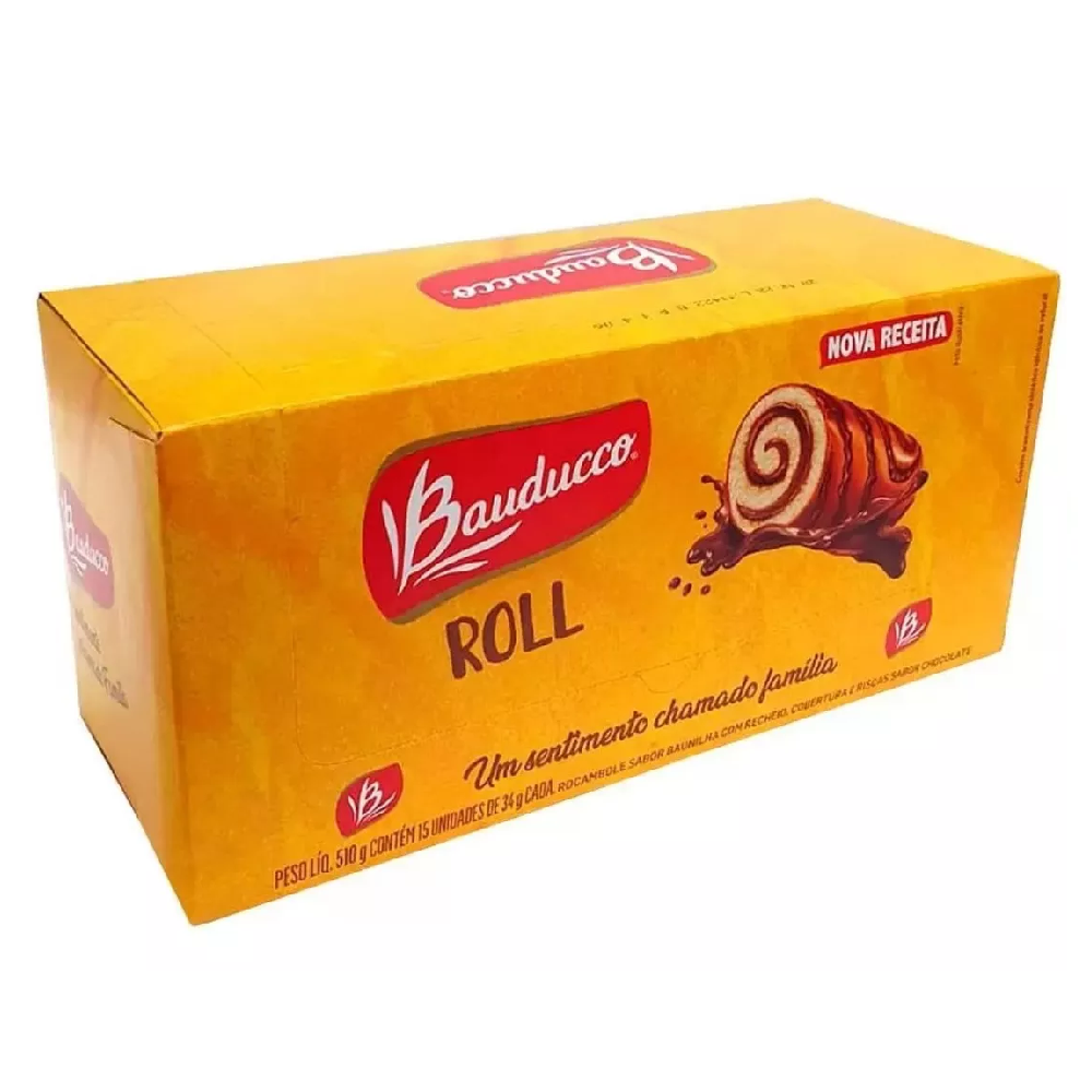 Bauducco Bolinho Roll Chocolate (510g)
