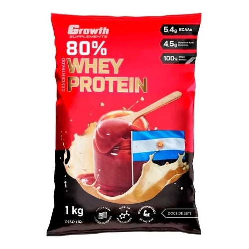 Growth Whey Protein Concentrado (1Kg) - Sabores: