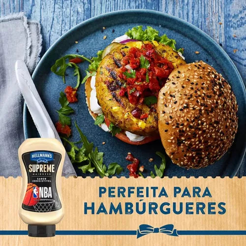Hellmanns Maionese NBA Supreme Squeeze (330g). Oferta!! 40% Off [Val.: 13/06/26]